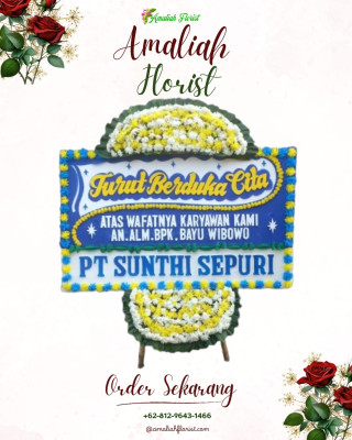 Papan Bunga Duka di Pondok Suguh